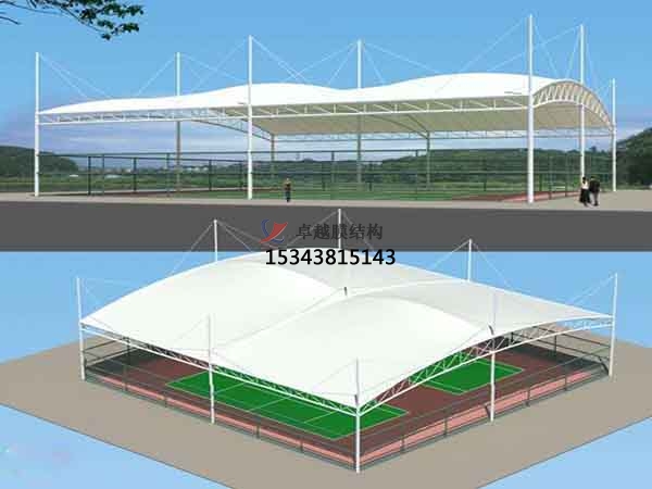 馬鞍山膜結構籃球場【罩棚設計安裝】